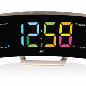 Radio-réveil JVC RA-F324B Argent